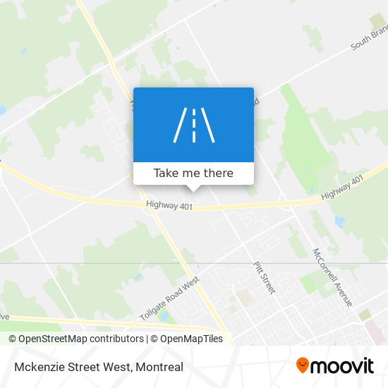 Mckenzie Street West map