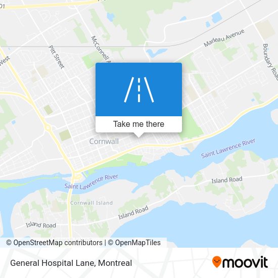 General Hospital Lane map