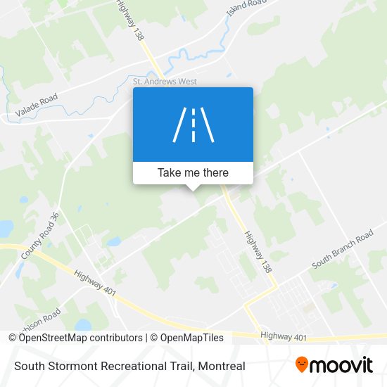 South Stormont Recreational Trail map