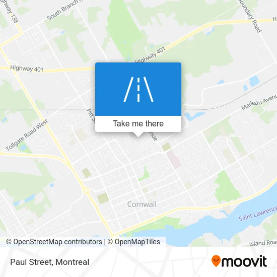Paul Street map