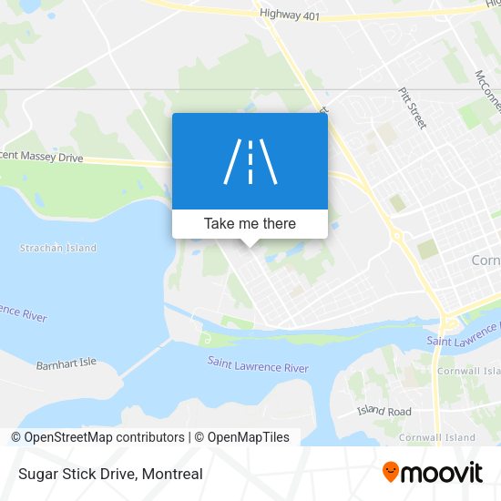 Sugar Stick Drive map