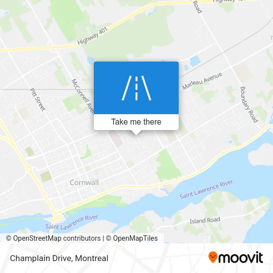 Champlain Drive map