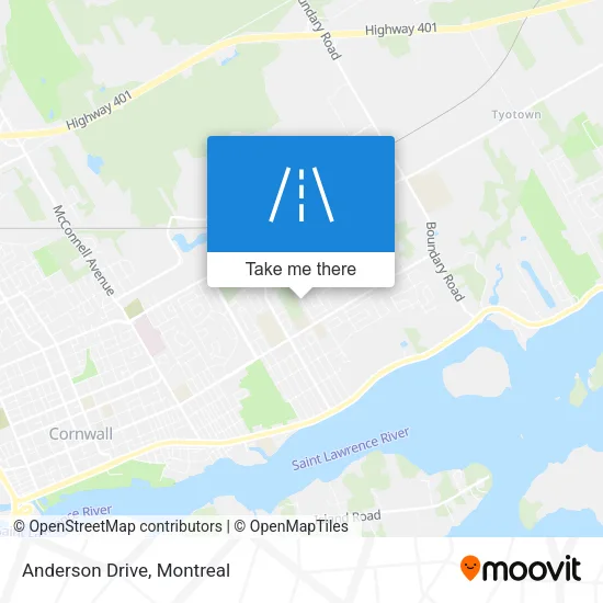 Anderson Drive map