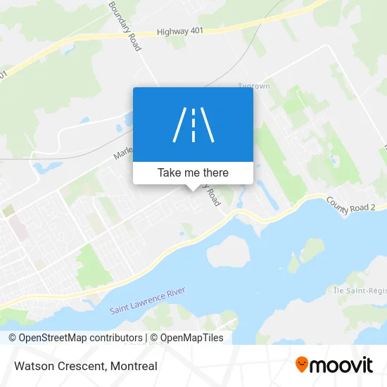 Watson Crescent map