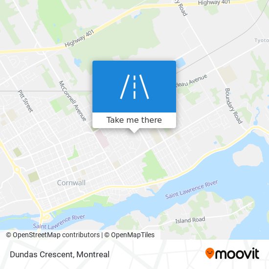 Dundas Crescent map