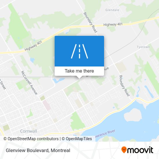 Glenview Boulevard map