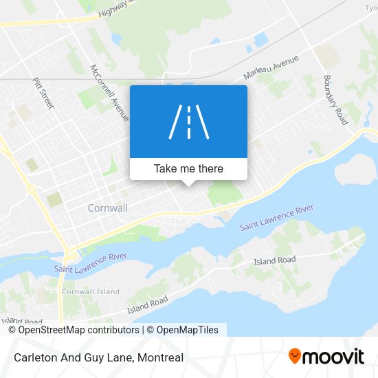 Carleton And Guy Lane map