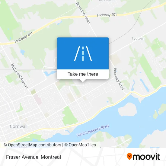 Fraser Avenue map