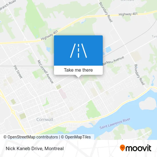 Nick Kaneb Drive map