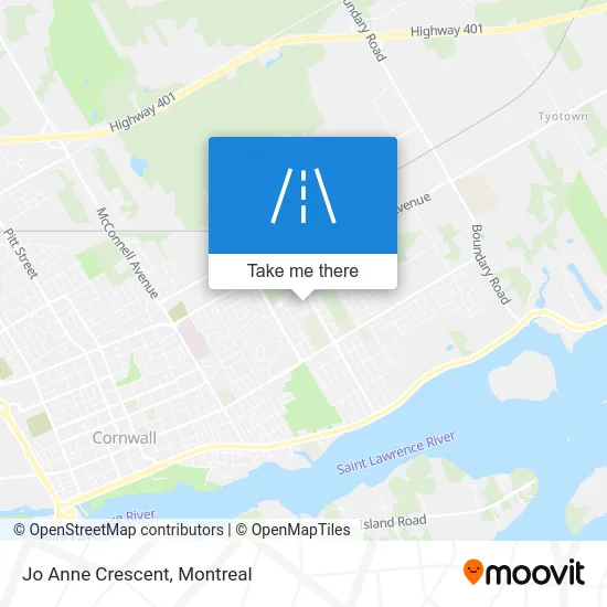 Jo Anne Crescent map