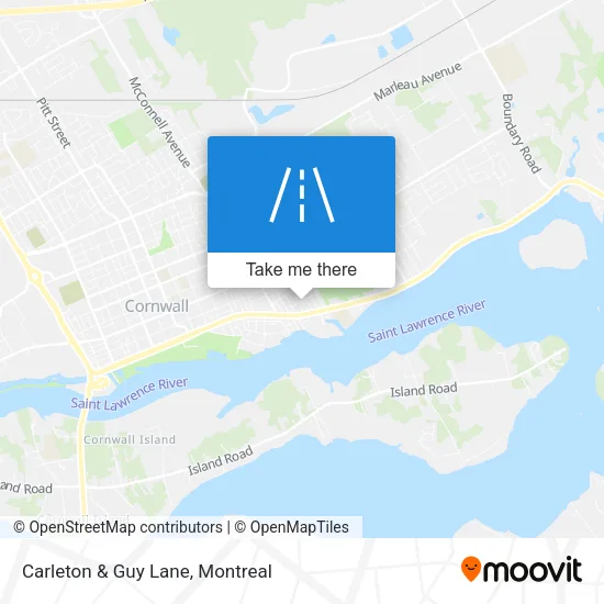 Carleton & Guy Lane map