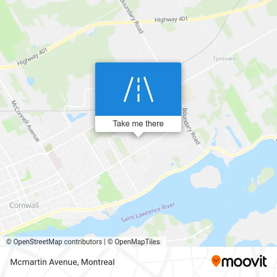 Mcmartin Avenue map