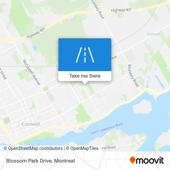 Blossom Park Drive map