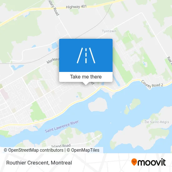 Routhier Crescent map