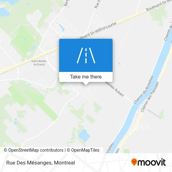 Rue Des Mésanges map