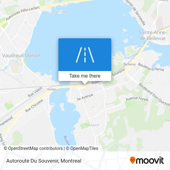 Autoroute Du Souvenir map