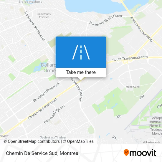 Chemin De Service Sud map