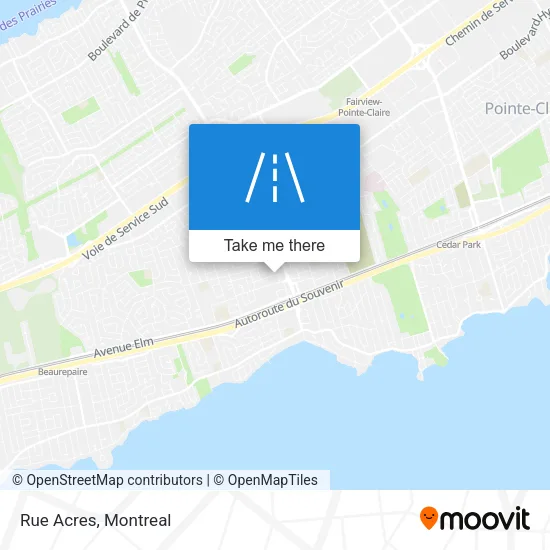 Rue Acres map
