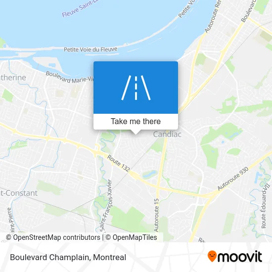 Boulevard Champlain map