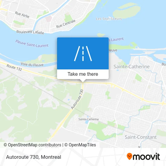 Autoroute 730 map