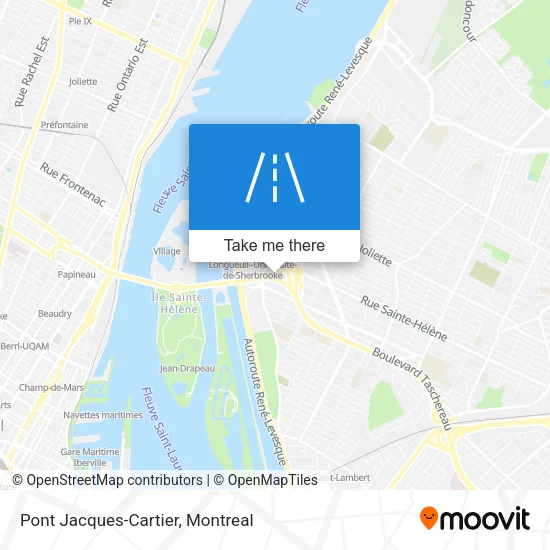 Pont Jacques-Cartier map