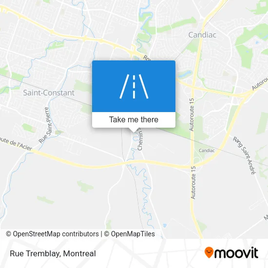 Rue Tremblay map