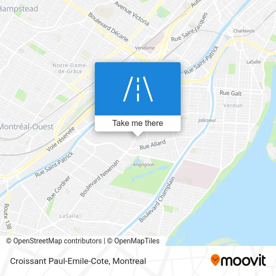 Croissant Paul-Emile-Cote map