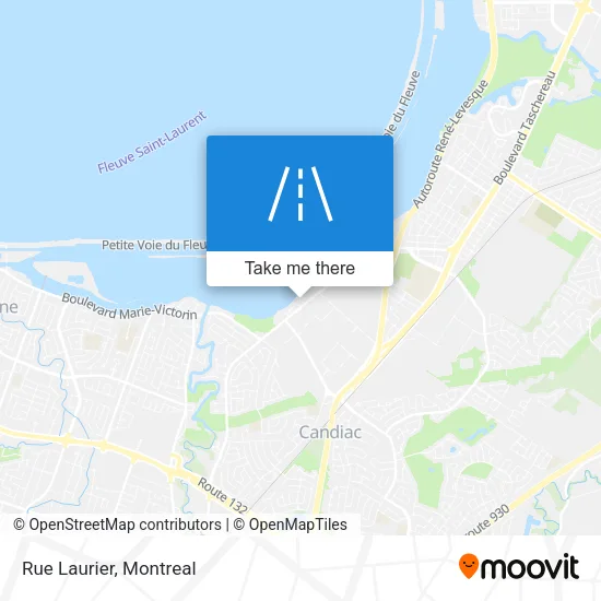 Rue Laurier map