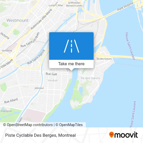 Piste Cyclable Des Berges map