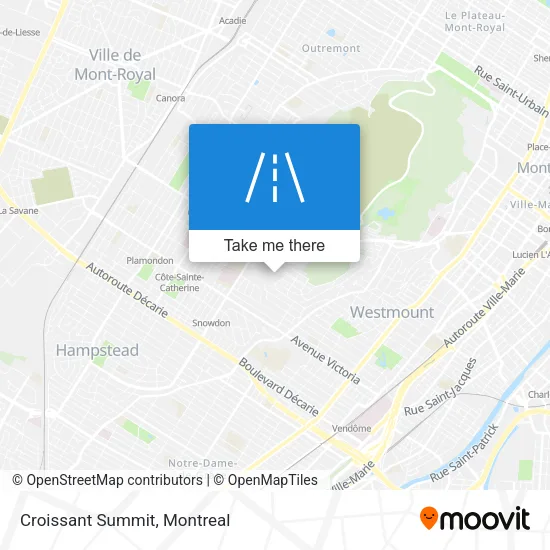 Croissant Summit map