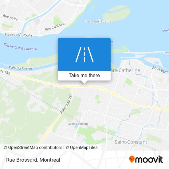 Rue Brossard map