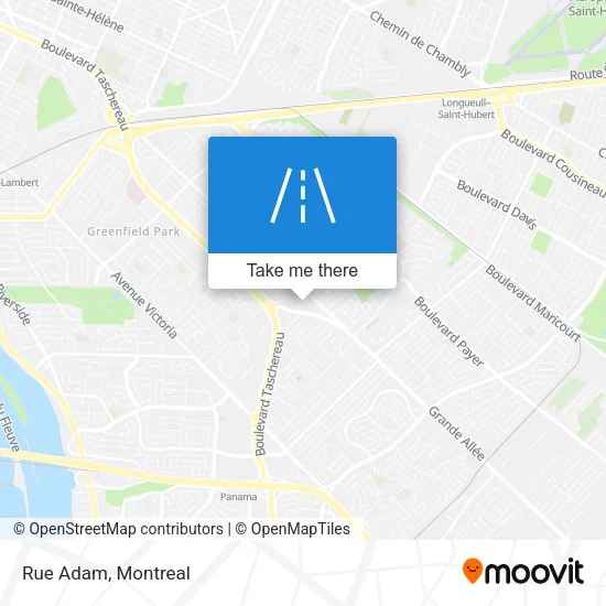 Rue Adam map