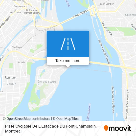 Piste Cyclable De L'Estacade Du Pont-Champlain map