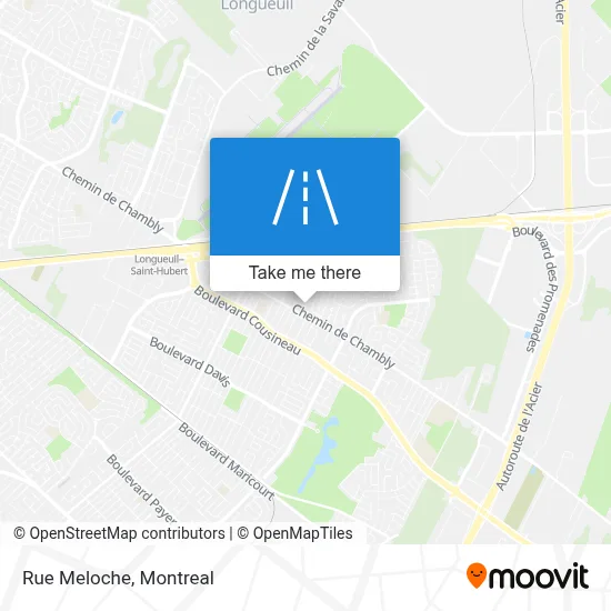 Rue Meloche map
