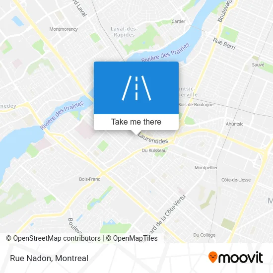 Rue Nadon map