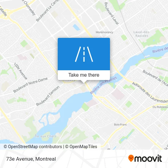 73e Avenue map