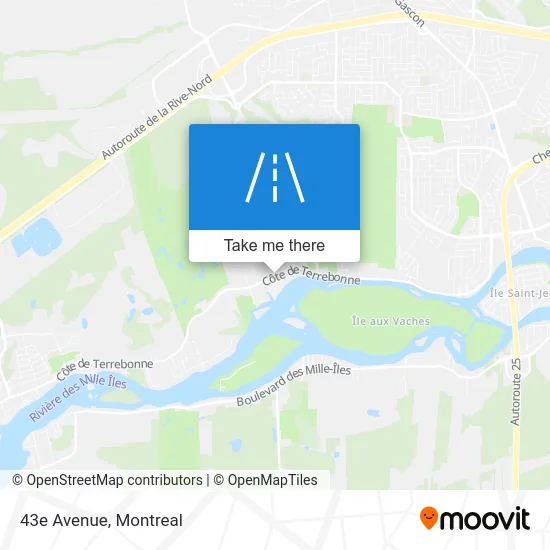 43e Avenue map