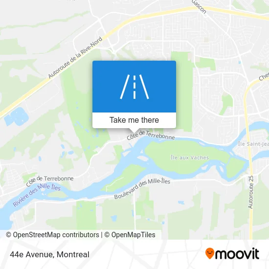 44e Avenue map