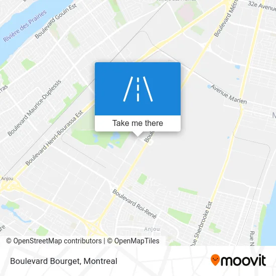 Boulevard Bourget map