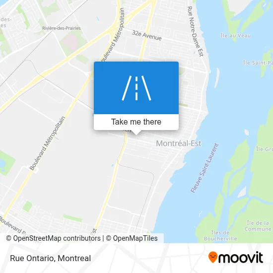 Rue Ontario map