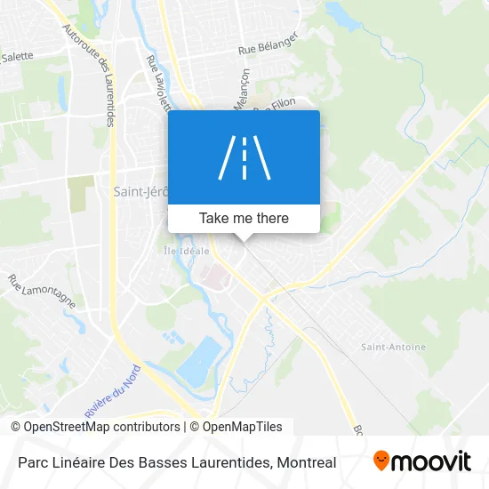 Parc Linéaire Des Basses Laurentides map