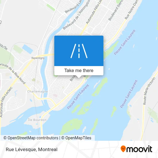 Rue Lévesque map