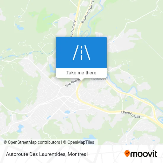 Autoroute Des Laurentides map