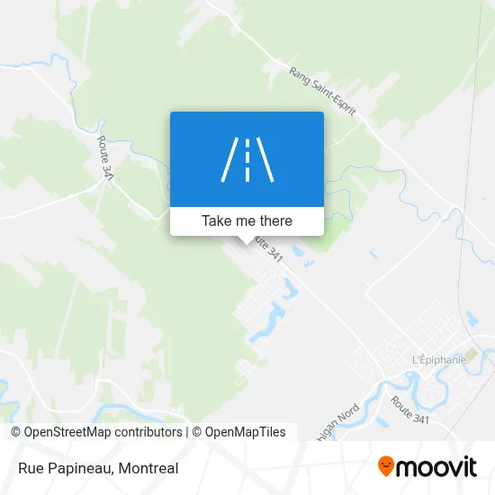 Rue Papineau map