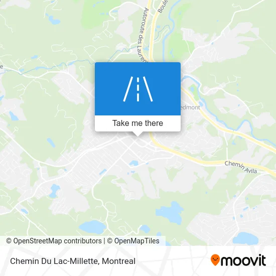 Chemin Du Lac-Millette map