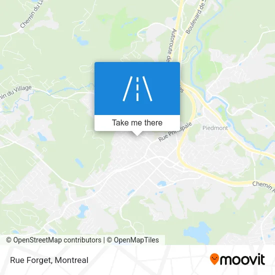 Rue Forget map
