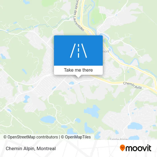 Chemin Alpin map