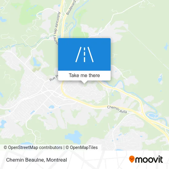 Chemin Beaulne map