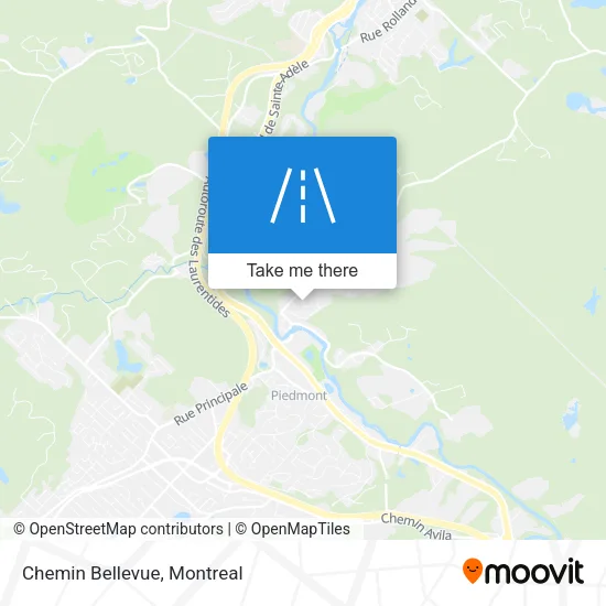 Chemin Bellevue map