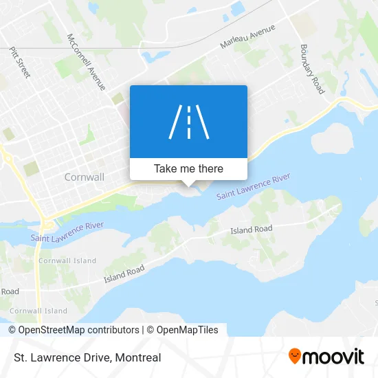 St. Lawrence Drive map